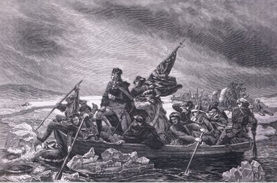 Washington traversant le Delaware, illustration de l
