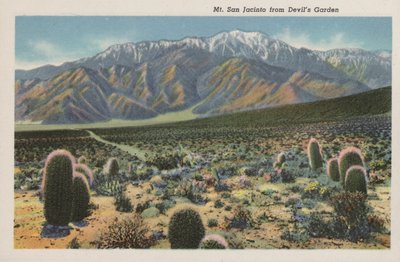 Californie : Mont San Jacinto depuis le Jardin du Diable - American Photographer (after)