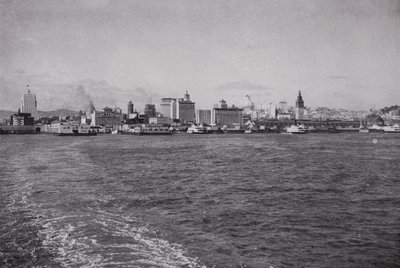 Californie : Skyline de San Francisco, depuis un ferry Southern Pacific - American Photographer (after)