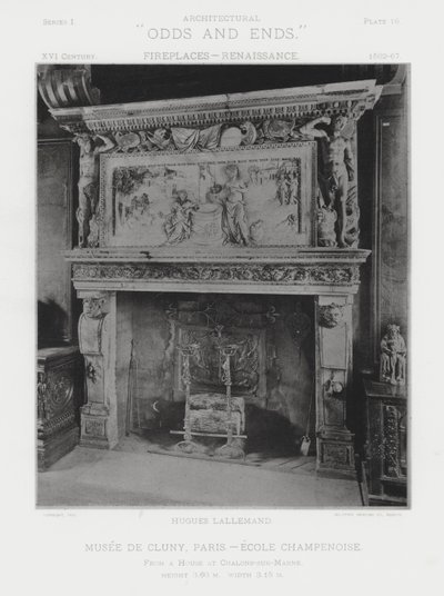 Cheminée : Musée de Cluny, Paris, École Champenoise - American Photographer (after)