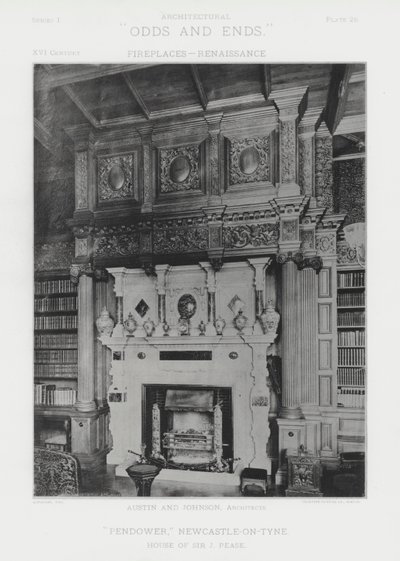 Cheminée : "Pendower," Newcastle-on-Tyne - American Photographer (after)