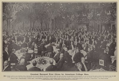 Le plus grand banquet jamais donné par des étudiants américains - American Photographer (after)