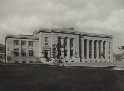 Université de Harvard : Langdell Hall, Faculté de droit de Harvard (photo n/b) - American Photographer (after)