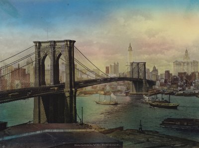 New York : Pont de Brooklyn et Lower New York - American Photographer (after)