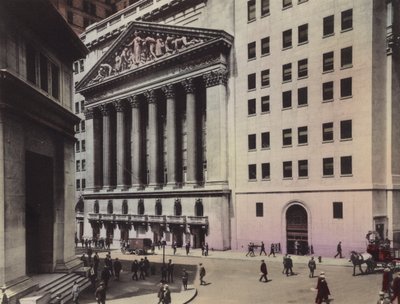 New York : J P Morgan and Co ; Bourse de New York - American Photographer (after)