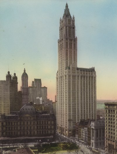 New York : Bureau de poste ; Woolworth Building - American Photographer (after)
