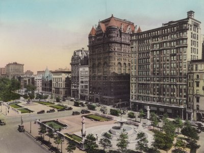 New York : La Plaza et la Fontaine commémorative Pulitzer - American Photographer (after)