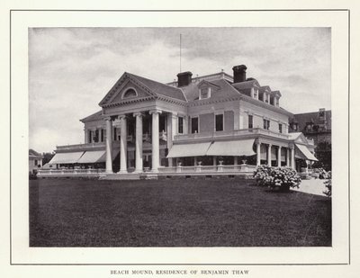 Newport, Rhode Island : Beach Mound, résidence de Benjamin Thaw - American Photographer (after)