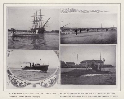 Newport, Rhode Island : Frégate américaine Constellation - American Photographer (after)