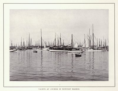 Newport, Rhode Island : Yachts ancrés dans le port de Newport - American Photographer (after)