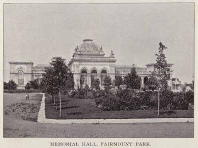 Philadelphie : Memorial Hall, Fairmount Park - American Photographer (after)