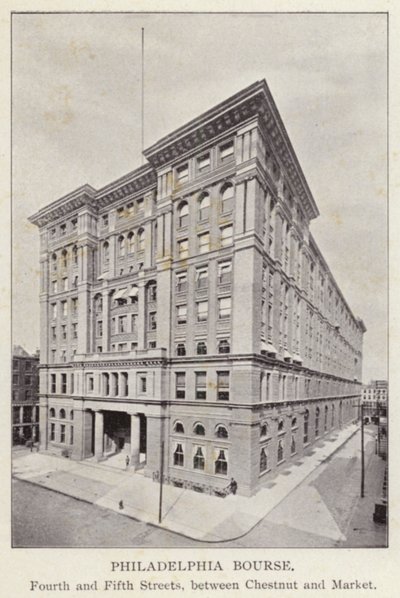 Philadelphie : Philadelphia Bourse, Fourth and Fifth Streets, entre Chestnut et Market - American Photographer (after)