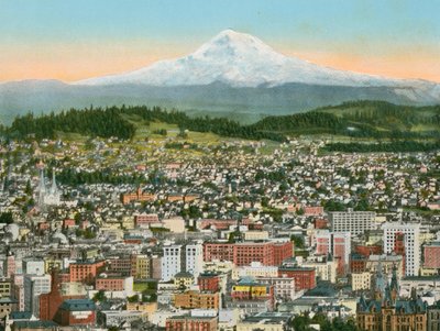 Portland, Oregon, Mont Hood au loin - American Photographer (after)