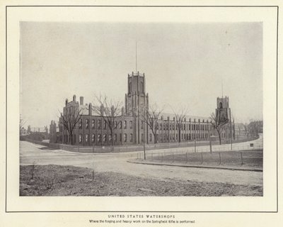 Springfield, Massachusetts : Ateliers hydrauliques des États-Unis (photo n/b) - American Photographer (after)