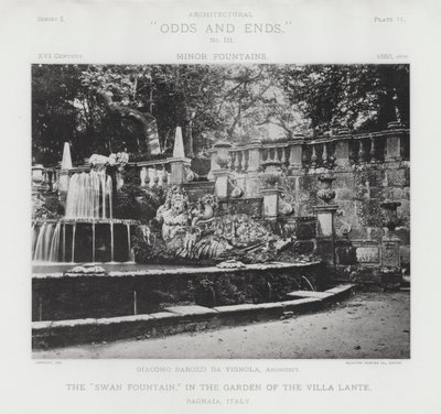 La "Fontaine du Cygne," dans le jardin de la Villa Lante, Bagnaia, Italie - American Photographer (after)