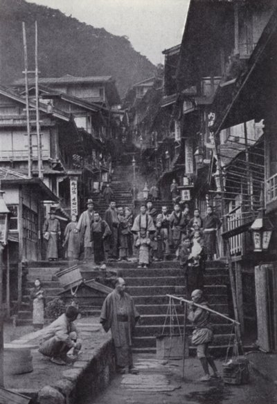 La rue principale à Ikao, un village de sources chaudes - American Photographer (after)