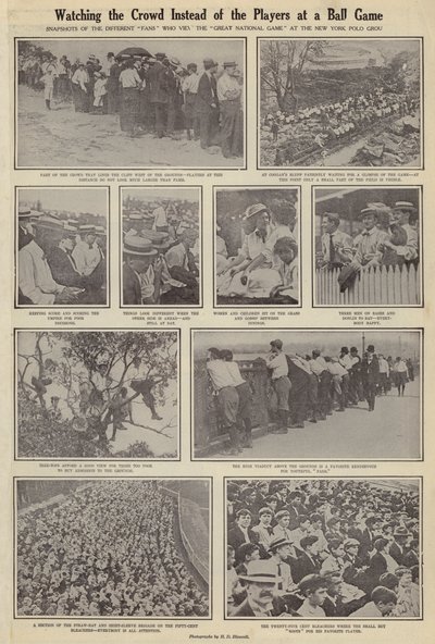 Regarder la foule au lieu des joueurs lors d