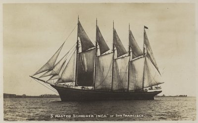 Goélette à cinq mâts Inca, de San Francisco - American Photographer