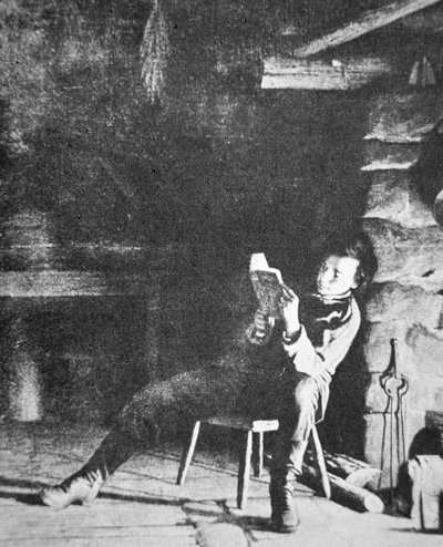 Abraham Lincoln en jeune garçon (photo en noir et blanc) - American Photographer