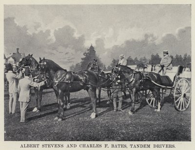 Albert Stevens et Charles F Bates, conducteurs en tandem - American Photographer