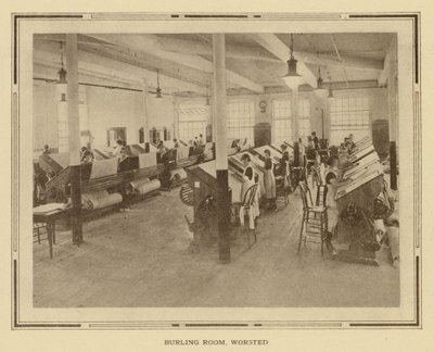 Amoskeag Manufacturing Company : Chambre Burling, Worsted (photo n/b) - American Photographer