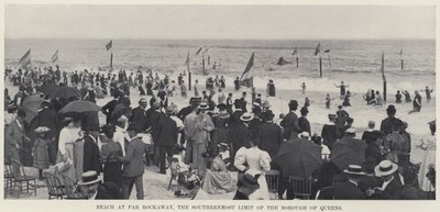 Plage à Far Rockaway, la limite la plus au sud de l