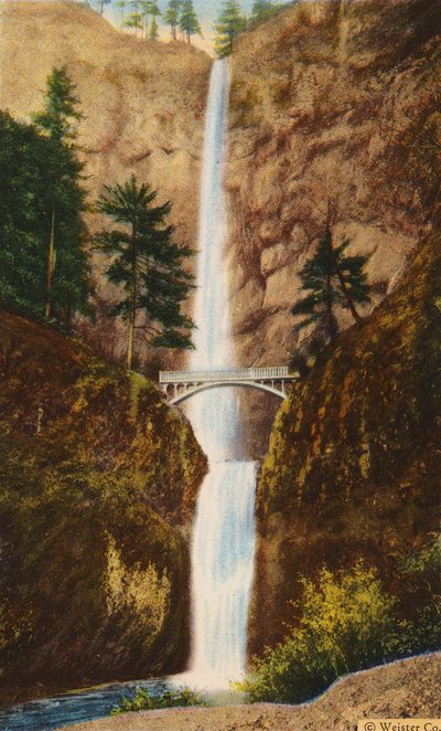 Pont Benson à Multnomah Falls (photo couleur) - American Photographer