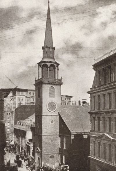 Boston : Old South Church, Washington Street (photo n/b) - American Photographer