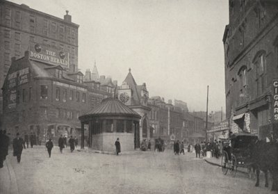 Boston : Scollay Square et entrée du tunnel d