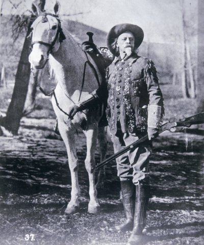 Buffalo Bill Cody (1846-1917) dans ses dernières années (photo n/b) - American Photographer