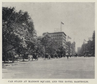 Station de taxis à Madison Square, et l
