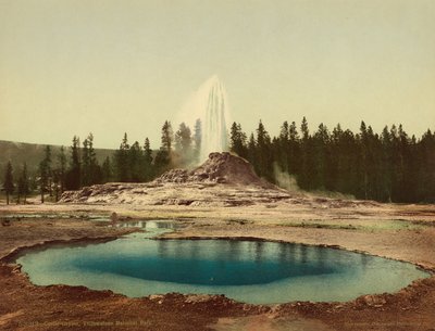 Castle Geyser, Parc national de Yellowstone, vers 1898 - American Photographer
