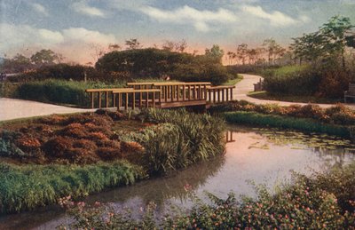 Chicago : Chemins sinueux et passerelles dans la nouvelle section du parc Humboldt, North West Side (photo couleur) - American Photographer