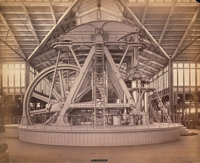 Moteur Corliss, Exposition internationale du centenaire, Philadelphie, 1876 (tirage albuminé) - American Photographer