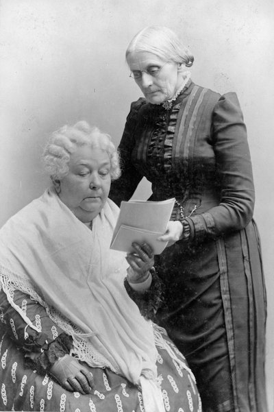 Elizabeth Cady Stanton avec son amie Susan B. Anthony, vers 1900 - American Photographer