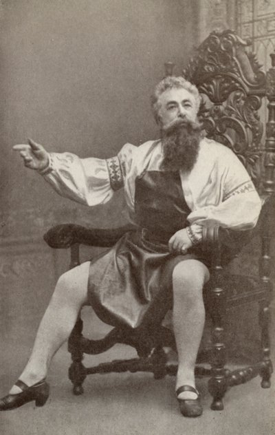 Emil Fischer, as Hans Sachs, dans "Die Meistersinger Von Nurnburg" (photo n/b) - American Photographer