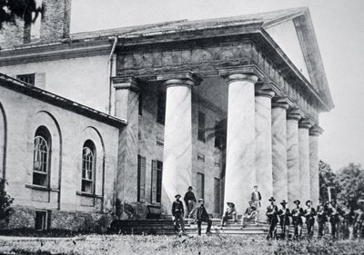 Les troupes fédérales occupant le manoir de Robert E. Lee, Arlington House - American Photographer