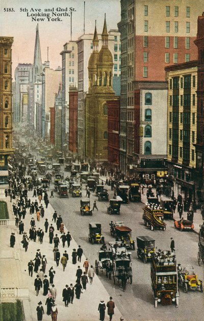 Cinquième avenue et 42e rue, New York (photo couleur) - American Photographer