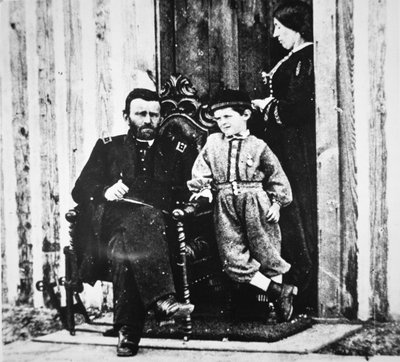 Le général Grant avec sa femme Julia Dent et leur fils Frederick Dent Grant, à City Point - American Photographer