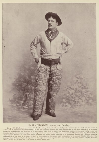 Harry Shanton, Cowboy américain - American Photographer