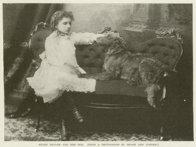 Helen Keller et son chien - American Photographer