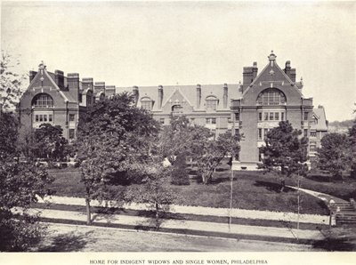 Maison pour veuves indigentes et femmes célibataires, Philadelphie - American Photographer