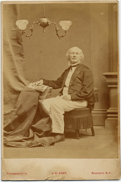 Horace Greeley (1811-72), politicien et éditeur de journaux américain, photo par J H Kent, Brockport, New York - American Photographer