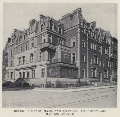 Maison de Henry Marquand, Sixty-Eighth Street et Madison Avenue - American Photographer