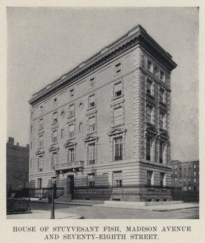 Maison de Stuyvesant Fish, Madison Avenue et Seventy-Eighth Street - American Photographer