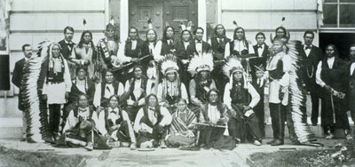 Délégation indienne de chefs Sioux à Washington D.C. pour protester contre la violation du traité de Fort Laramie de 1868 - American Photographer