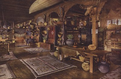 Intérieur du bâtiment indien, Albuquerque, Nouveau Mexique (photo couleur) - American Photographer