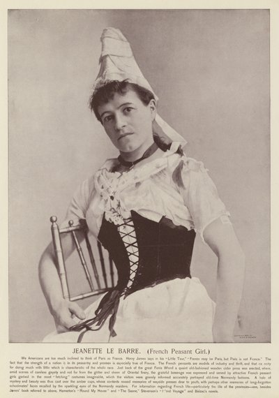 Jeanette le Barre, Paysanne française - American Photographer