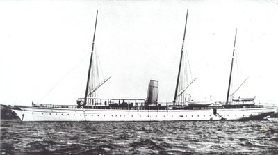Yacht de luxe de John Astor, vers 1910 (photo en noir et blanc) - American Photographer