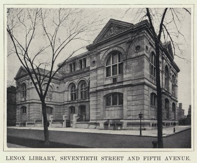 Bibliothèque Lenox, Seventieth Street et Fifth Avenue - American Photographer